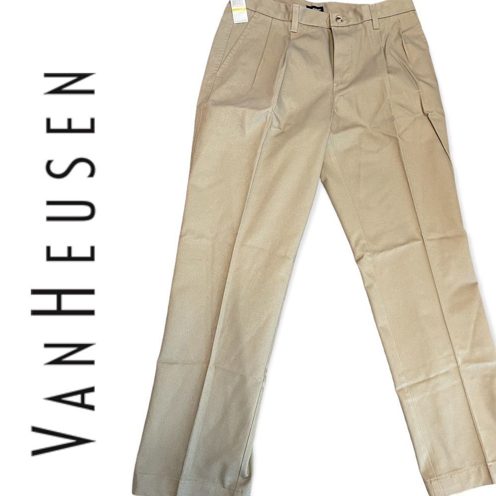 NEW Van Heusen Men's double pleat classic fit pant​​​